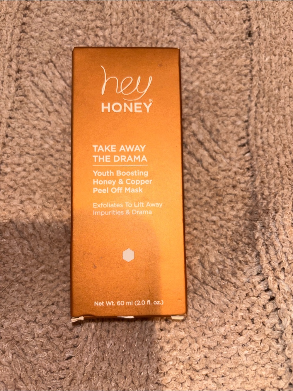 Hey Honey Take Away The Drama Honey & Copper Peel Off Mask 2 oz NIB